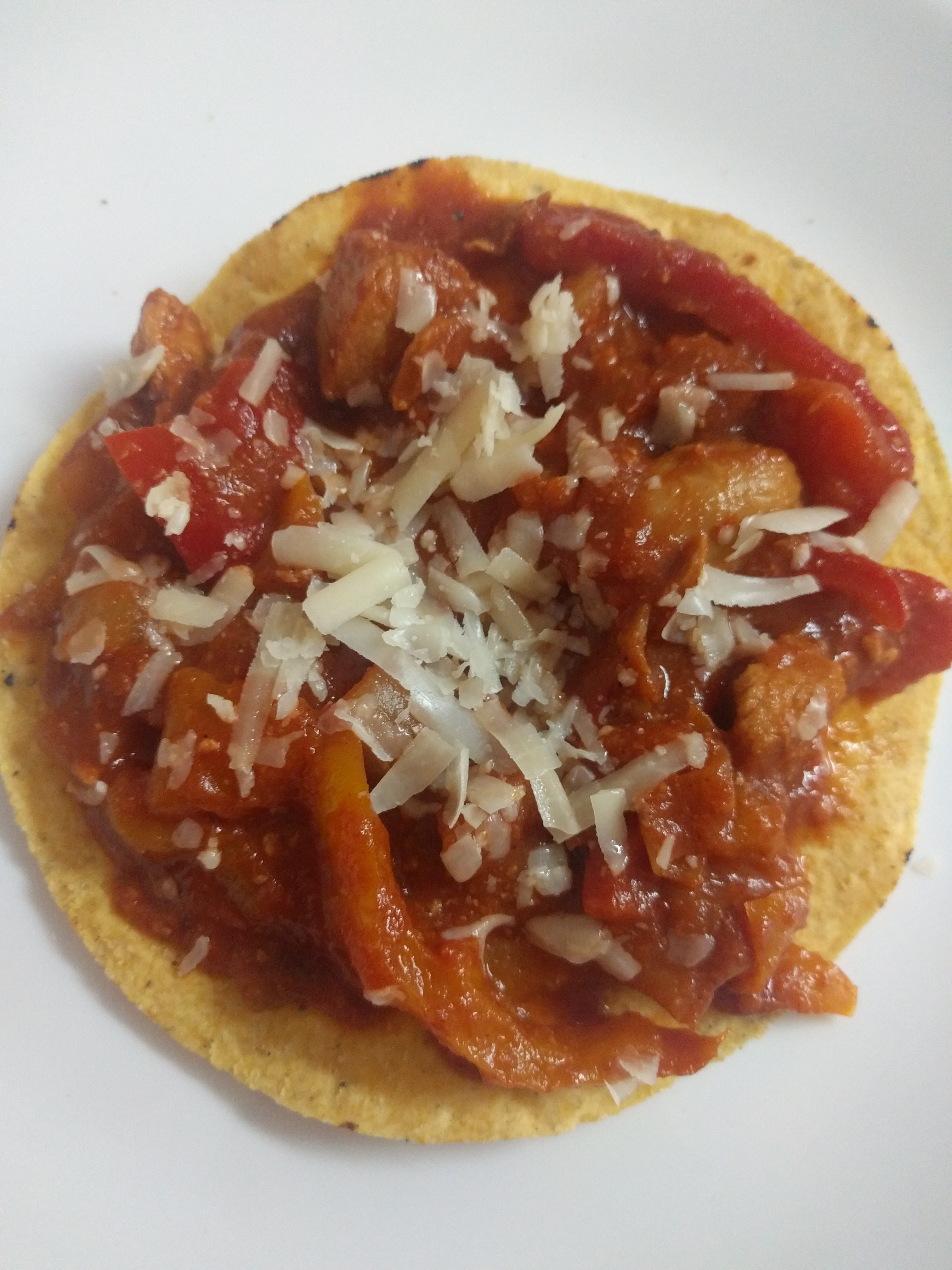 Crock pot BBQ Chicken Tostadas