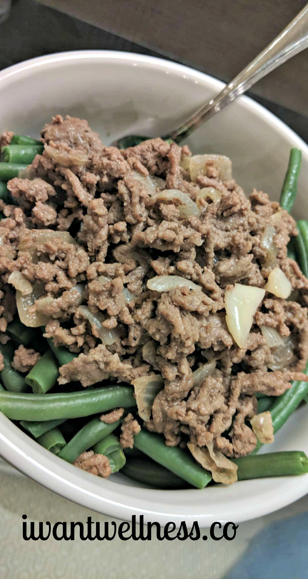Garlic Beef and Onions with Green Beans