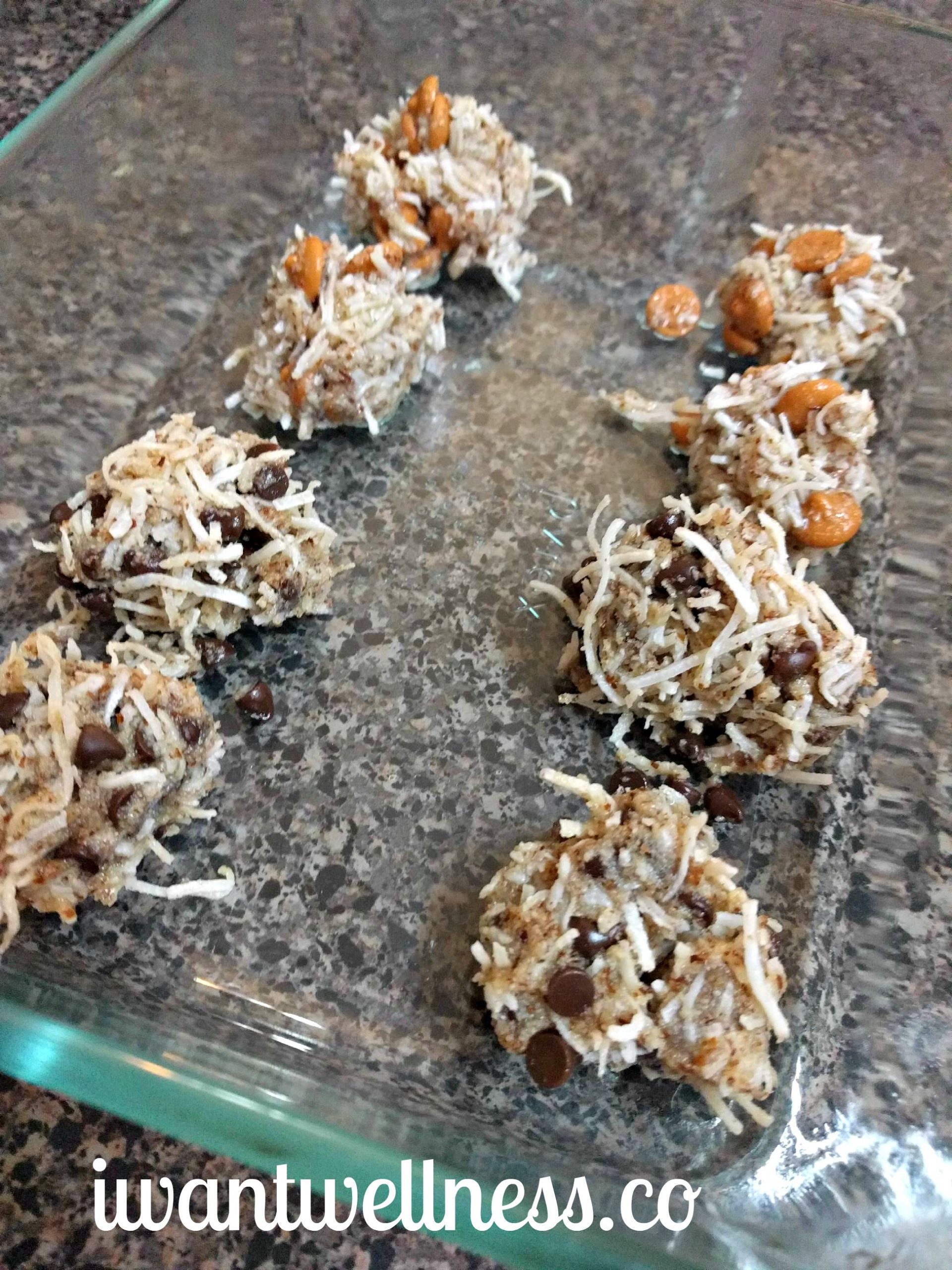 Almond Flour Coconut Chocolate Chip Balls